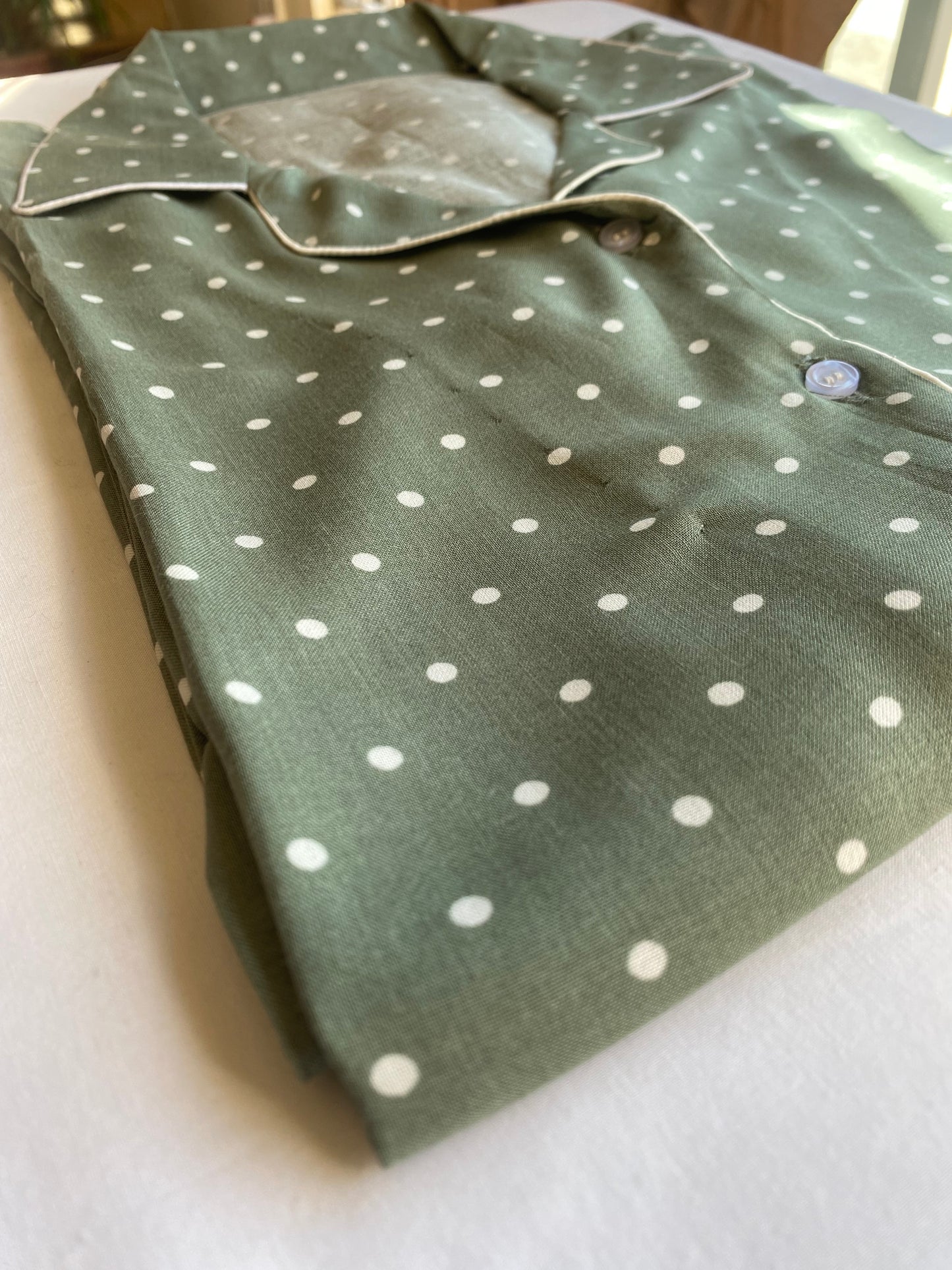 Green Polka Sleepwear Set